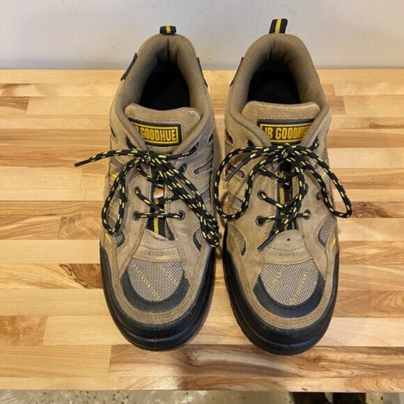 JB Goodhue Mens Hiking Shoes Size 8.5 Brown Black Suede Mesh size 9 ortopedic - Picture 4 of 13